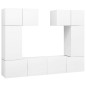 6-tlg. TV-Schrank-Set Weiß Holzwerkstoff 6-tlg. TV-Schrank-Set Weiß Holzwerkstoff