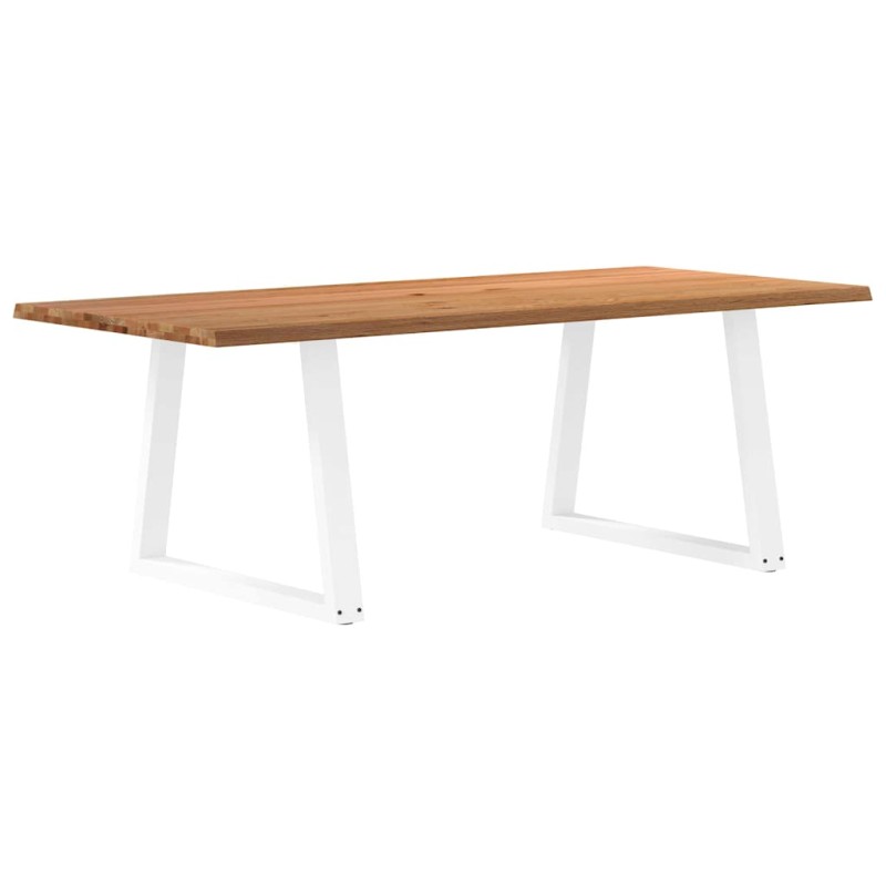 vidaXL Esstisch mit Baumkanten 220x100x74 cm Massivholz Eiche vidaXL Esstisch mit Baumkanten 220x100x74 cm Massivholz Eiche