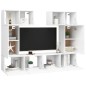 6-tlg. TV-Schrank-Set Weiß Holzwerkstoff 6-tlg. TV-Schrank-Set Weiß Holzwerkstoff