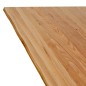 vidaXL Esstisch mit Baumkanten Hellbraun 240x100x74cm Massivholz Eiche vidaXL Esstisch mit Baumkanten Hellbraun 240x100x74cm Massivholz Eiche