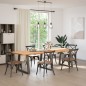 vidaXL Esstisch mit Baumkanten 280x100x74 cm Massivholz Eiche vidaXL Esstisch mit Baumkanten 280x100x74 cm Massivholz Eiche
