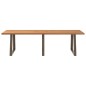 vidaXL Esstisch mit Baumkanten 280x100x74 cm Massivholz Eiche vidaXL Esstisch mit Baumkanten 280x100x74 cm Massivholz Eiche