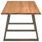 vidaXL Esstisch mit Baumkanten 280x100x74 cm Massivholz Eiche vidaXL Esstisch mit Baumkanten 280x100x74 cm Massivholz Eiche