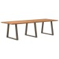 vidaXL Esstisch mit Baumkanten 280x100x74 cm Massivholz Eiche vidaXL Esstisch mit Baumkanten 280x100x74 cm Massivholz Eiche