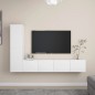 4-tlg. TV-Schrank-Set Weiß Holzwerkstoff 4-tlg. TV-Schrank-Set Weiß Holzwerkstoff