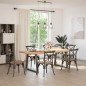 vidaXL Esstisch mit Baumkanten 220x100x74 cm Massivholz Eiche vidaXL Esstisch mit Baumkanten 220x100x74 cm Massivholz Eiche