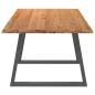 vidaXL Esstisch mit Baumkanten 220x100x74 cm Massivholz Eiche vidaXL Esstisch mit Baumkanten 220x100x74 cm Massivholz Eiche