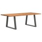 vidaXL Esstisch mit Baumkanten 220x100x74 cm Massivholz Eiche vidaXL Esstisch mit Baumkanten 220x100x74 cm Massivholz Eiche