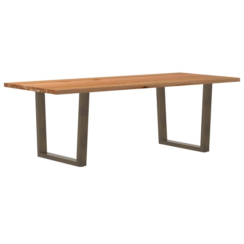vidaXL Esstisch mit Baumkanten 240x100x74 cm Massivholz Eiche vidaXL Esstisch mit Baumkanten 240x100x74 cm Massivholz Eiche