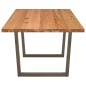 vidaXL Esstisch mit Baumkanten 240x100x74 cm Massivholz Eiche vidaXL Esstisch mit Baumkanten 240x100x74 cm Massivholz Eiche