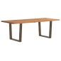 vidaXL Esstisch mit Baumkanten 240x100x74 cm Massivholz Eiche vidaXL Esstisch mit Baumkanten 240x100x74 cm Massivholz Eiche