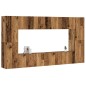 vidaXL 8-tlg. TV-Schrank-Set Wandmontage Altholz-Optik Holzwerkstoff vidaXL 8-tlg. TV-Schrank-Set Wandmontage Altholz-Optik Holzwerkstoff