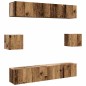 vidaXL 6-tlg. TV-Schrank-Set Wandmontage Altholz-Optik Holzwerkstoff vidaXL 6-tlg. TV-Schrank-Set Wandmontage Altholz-Optik Holzwerkstoff