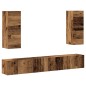 vidaXL 4-tlg. TV-Schrank-Set Wandmontage Altholz-Optik Holzwerkstoff vidaXL 4-tlg. TV-Schrank-Set Wandmontage Altholz-Optik Holzwerkstoff