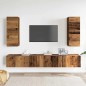 vidaXL 4-tlg. TV-Schrank-Set Wandmontage Altholz-Optik Holzwerkstoff vidaXL 4-tlg. TV-Schrank-Set Wandmontage Altholz-Optik Holzwerkstoff