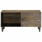 vidaXL Couchtisch Hellgrau 80x50x40 cm Massivholz Mango vidaXL Couchtisch Hellgrau 80x50x40 cm Massivholz Mango