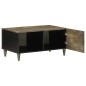 vidaXL Couchtisch Hellgrau 80x50x40 cm Massivholz Mango vidaXL Couchtisch Hellgrau 80x50x40 cm Massivholz Mango