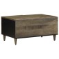 vidaXL Couchtisch Hellgrau 80x50x40 cm Massivholz Mango vidaXL Couchtisch Hellgrau 80x50x40 cm Massivholz Mango