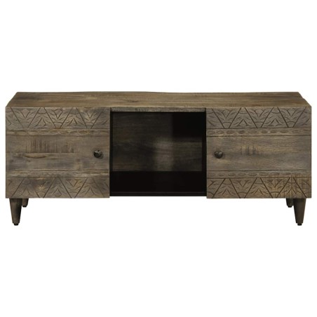 vidaXL Couchtisch Hellgrau 100x54x40 cm Massivholz Mango