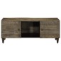 vidaXL Couchtisch Hellgrau 100x54x40 cm Massivholz Mango