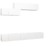 vidaXL 6-tlg. TV-Schrank-Set Weiß Holzwerkstoff vidaXL 6-tlg. TV-Schrank-Set Weiß Holzwerkstoff