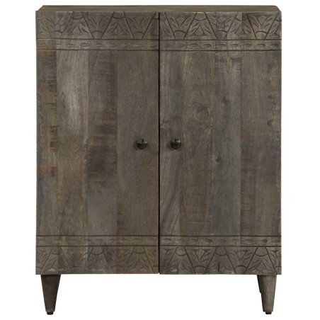 vidaXL Sideboard Hellgrau 60x33,5x75 cm Massivholz Mango