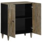 vidaXL Sideboard Hellgrau 60x33,5x75 cm Massivholz Mango vidaXL Sideboard Hellgrau 60x33,5x75 cm Massivholz Mango