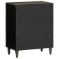 vidaXL Sideboard Hellgrau 60x33,5x75 cm Massivholz Mango vidaXL Sideboard Hellgrau 60x33,5x75 cm Massivholz Mango