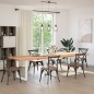 vidaXL Esstisch mit Baumkanten 320x100x74 cm Massivholz Eiche vidaXL Esstisch mit Baumkanten 320x100x74 cm Massivholz Eiche