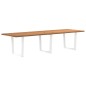 vidaXL Esstisch mit Baumkanten 320x100x74 cm Massivholz Eiche vidaXL Esstisch mit Baumkanten 320x100x74 cm Massivholz Eiche
