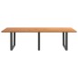 vidaXL Esstisch mit Baumkanten 280x120x74 cm Massivholz Eiche vidaXL Esstisch mit Baumkanten 280x120x74 cm Massivholz Eiche