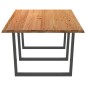 vidaXL Esstisch mit Baumkanten 280x120x74 cm Massivholz Eiche vidaXL Esstisch mit Baumkanten 280x120x74 cm Massivholz Eiche