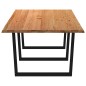 vidaXL Esstisch mit Baumkanten 280x120x74 cm Massivholz Eiche vidaXL Esstisch mit Baumkanten 280x120x74 cm Massivholz Eiche