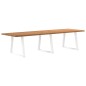vidaXL Esstisch mit Baumkanten 320x100x74 cm Massivholz Eiche vidaXL Esstisch mit Baumkanten 320x100x74 cm Massivholz Eiche