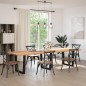 vidaXL Esstisch mit Baumkanten 320x100x74 cm Massivholz Eiche vidaXL Esstisch mit Baumkanten 320x100x74 cm Massivholz Eiche