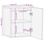 vidaXL Bad-Wandschrank 38x33x48 cm Massivholz Mango vidaXL Bad-Wandschrank 38x33x48 cm Massivholz Mango