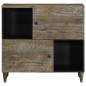 vidaXL Sideboard 80x33x75 cm Massivholz Mango vidaXL Sideboard 80x33x75 cm Massivholz Mango