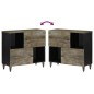 vidaXL Sideboard 80x33x75 cm Massivholz Mango vidaXL Sideboard 80x33x75 cm Massivholz Mango