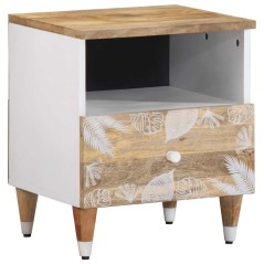 vidaXL Nachttische 2 Stk. 40x33x46 cm Massivholz Mango