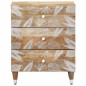 vidaXL Nachttisch 50x33x60 cm Massivholz Mango vidaXL Nachttisch 50x33x60 cm Massivholz Mango