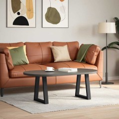 vidaXL Esstisch Beine V-Form 2 Stück Schwarz 28x(42-43,3) cm Stahl