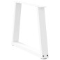 vidaXL Esstisch Beine V-Form 2 Stück Weiß 50x(42-43,3) cm Stahl