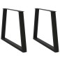 vidaXL Esstisch Beine V-Form 2 Stück Schwarz 100x(72-73,3) cm Stahl vidaXL Esstisch Beine V-Form 2 Stück Schwarz 100x(72-73,3) cm Stahl