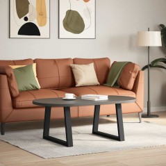vidaXL Esstisch Beine V-Form 2 Stück Schwarz 70x(42-43,3) cm Stahl