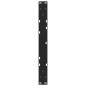vidaXL Esstisch Beine V-Form 2 Stück Schwarz 70x(42-43,3) cm Stahl