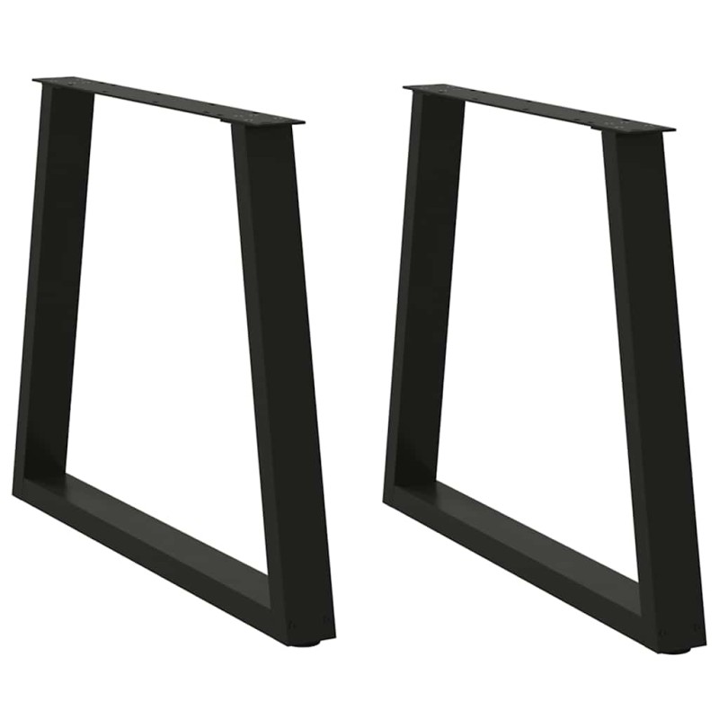 vidaXL Esstisch Beine V-Form 2 Stück Schwarz 70x(72-73,3) cm Stahl vidaXL Esstisch Beine V-Form 2 Stück Schwarz 70x(72-73,3) cm Stahl