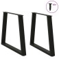 vidaXL Esstisch Beine V-Form 2 Stück Schwarz 70x(72-73,3) cm Stahl vidaXL Esstisch Beine V-Form 2 Stück Schwarz 70x(72-73,3) cm Stahl
