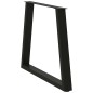 vidaXL Esstisch Beine V-Form 2 Stück Schwarz 70x(72-73,3) cm Stahl vidaXL Esstisch Beine V-Form 2 Stück Schwarz 70x(72-73,3) cm Stahl