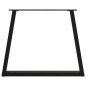 vidaXL Esstisch Beine V-Form 2 Stück Schwarz 70x(72-73,3) cm Stahl vidaXL Esstisch Beine V-Form 2 Stück Schwarz 70x(72-73,3) cm Stahl