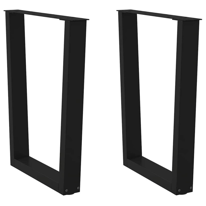 vidaXL Esstisch Beine V-Form 2 Stück Schwarz 70x(72-73,3) cm Stahl vidaXL Esstisch Beine V-Form 2 Stück Schwarz 70x(72-73,3) cm Stahl
